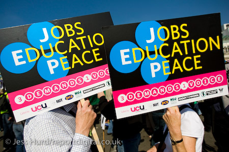 March for jobs, education and Peace, Labour Party Conference. Brighton.

© Jess Hurd/reportdigital.co.uk
Tel: 01789-262151/07831-121483  
info@reportdigital.co.uk  
NUJ recommended terms & conditions apply. Moral rights asserted under Copyright Designs & Patents Act 1988. Credit is required. No part of this photo to be stored, reproduced, manipulated or transmitted by any means without permission.