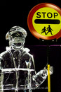 UNISON unveils a 2.5 meter ice sculpture of a school lollipop lady, to promote the union’s Million Voices campaign message.  The ice sculpture’s appearance/disappearance at the labour party conference, sends a message to the Government that it should keep up investment in the public sector, or essential public services that people rely on will vanish. Labour Party Conference 2009. Brighton.

© Jess Hurd/reportdigital.co.uk
Tel: 01789-262151/07831-121483  
info@reportdigital.co.uk  
NUJ recommended terms & conditions apply. Moral rights asserted under Copyright Designs & Patents Act 1988. Credit is required. No part of this photo to be stored, reproduced, manipulated or transmitted by any means without permission.