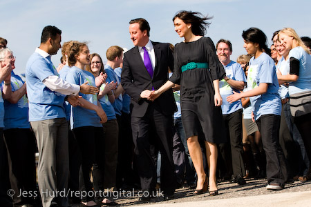 David Cameron and his wife Samantha arrive. Conservative Party launch their election Manifesto. Battersea Power Station, London.

© Jess Hurd/reportdigital.co.uk
Tel: 01789-262151/07831-121483  
info@reportdigital.co.uk  
NUJ recommended terms & conditions apply. Moral rights asserted under Copyright Designs & Patents Act 1988. Credit is required. No part of this photo to be stored, reproduced, manipulated or transmitted by any means without permission.