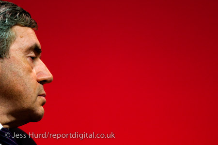 Gordon Brown. Labour Party Conference 2009. Brighton.

© Jess Hurd/reportdigital.co.uk
Tel: 01789-262151/07831-121483  
info@reportdigital.co.uk  
NUJ recommended terms & conditions apply. Moral rights asserted under Copyright Designs & Patents Act 1988. Credit is required. No part of this photo to be stored, reproduced, manipulated or transmitted by any means without permission.