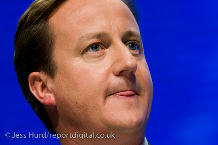 David Cameron MP. Conservative Party Conference 2009. Manchester.

© Jess Hurd/reportdigital.co.uk
Tel: 01789-262151/07831-121483  
info@reportdigital.co.uk  
NUJ recommended terms & conditions apply. Moral rights asserted under Copyright Designs & Patents Act 1988. Credit is required. No part of this photo to be stored, reproduced, manipulated or transmitted by any means without permission.