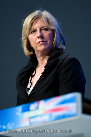 Teresa May MP. Conservative Party Conference 2009. Manchester.

© Jess Hurd/reportdigital.co.uk
Tel: 01789-262151/07831-121483  
info@reportdigital.co.uk  
NUJ recommended terms & conditions apply. Moral rights asserted under Copyright Designs & Patents Act 1988. Credit is required. No part of this photo to be stored, reproduced, manipulated or transmitted by any means without permission.