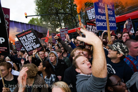 Unite Against Fascism demonstration opposing the invitation of BNP leader Nick Griffin on Question Time. BBC Television Centre, White City.
© Jess Hurd/reportdigital.co.uk
Tel: 01789-262151/07831-121483  
info@reportdigital.co.uk  
NUJ recommended terms & conditions apply. Moral rights asserted under Copyright Designs & Patents Act 1988. Credit is required. No part of this photo to be stored, reproduced, manipulated or transmitted by any means without permission.