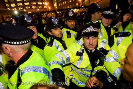 Unite Against Fascism demonstration opposing the invitation of BNP leader Nick Griffin on Question Time. BBC Television Centre, White City.
© Jess Hurd/reportdigital.co.uk
Tel: 01789-262151/07831-121483  
info@reportdigital.co.uk  
NUJ recommended terms & conditions apply. Moral rights asserted under Copyright Designs & Patents Act 1988. Credit is required. No part of this photo to be stored, reproduced, manipulated or transmitted by any means without permission.