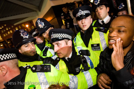 Unite Against Fascism demonstration opposing the invitation of BNP leader Nick Griffin on Question Time. BBC Television Centre, White City.
© Jess Hurd/reportdigital.co.uk
Tel: 01789-262151/07831-121483  
info@reportdigital.co.uk  
NUJ recommended terms & conditions apply. Moral rights asserted under Copyright Designs & Patents Act 1988. Credit is required. No part of this photo to be stored, reproduced, manipulated or transmitted by any means without permission.