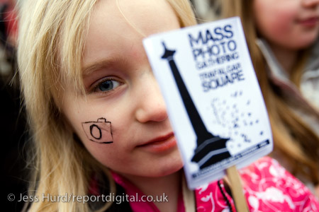Up to 3000 people join the I'm a Photographer Not a Terrorist Mass Gathering in Trafalgar Square in defence of street photography and against the arbitary use of the terrorism laws to stop and search photographers.

© Jess Hurd/reportdigital.co.uk
Tel: 01789-262151/07831-121483  
info@reportdigital.co.uk  
NUJ recommended terms & conditions apply. Moral rights asserted under Copyright Designs & Patents Act 1988. Credit is required. No part of this photo to be stored, reproduced, manipulated or transmitted by any means without permission.