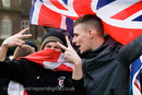 English Defence League march in support of the Dutch Islamophobic politician Geert Wilders who was a guest of UKIP at the Houses of Parliament. London.

© Jess Hurd/reportdigital.co.uk
Tel: 01789-262151/07831-121483  
info@reportdigital.co.uk  
NUJ recommended terms & conditions apply. Moral rights asserted under Copyright Designs & Patents Act 1988. Credit is required. No part of this photo to be stored, reproduced, manipulated or transmitted by any means without permission.