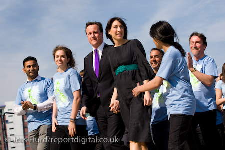 David Cameron and his wife Samantha arrive. Conservative Party launch their election Manifesto. Battersea Power Station, London.

© Jess Hurd/reportdigital.co.uk
Tel: 01789-262151/07831-121483  
info@reportdigital.co.uk  
NUJ recommended terms & conditions apply. Moral rights asserted under Copyright Designs & Patents Act 1988. Credit is required. No part of this photo to be stored, reproduced, manipulated or transmitted by any means without permission.