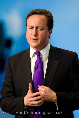 David Cameron. Conservative Party launch their Manifesto, Battersea Power Station. London.

© Jess Hurd/reportdigital.co.uk
Tel: 01789-262151/07831-121483  
info@reportdigital.co.uk  
NUJ recommended terms & conditions apply. Moral rights asserted under Copyright Designs & Patents Act 1988. Credit is required. No part of this photo to be stored, reproduced, manipulated or transmitted by any means without permission.