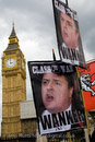 Anti BNP class war placards. May Day demonstration in Parliament Square. Central London. 

© Jess Hurd/reportdigital.co.uk
Tel: 01789-262151/07831-121483  
info@reportdigital.co.uk  
NUJ recommended terms & conditions apply. Moral rights asserted under Copyright Designs & Patents Act 1988. Credit is required. No part of this photo to be stored, reproduced, manipulated or transmitted by any means without permission.