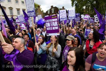 Take Back Parliament protest, Demo for Democracy. Campaign for proportional representation. Westminster.

© Jess Hurd/reportdigital.co.uk
Tel: 01789-262151/07831-121483  
info@reportdigital.co.uk  
NUJ recommended terms & conditions apply. Moral rights asserted under Copyright Designs & Patents Act 1988. Credit is required. No part of this photo to be stored, reproduced, manipulated or transmitted by any means without permission.